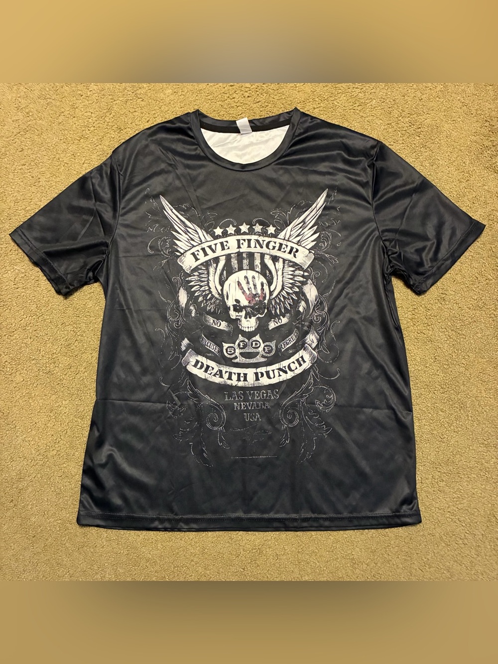 Five Finger Death Punch Las Vegas Nevada Tour Band T-Shirt L Heavy Metal Top